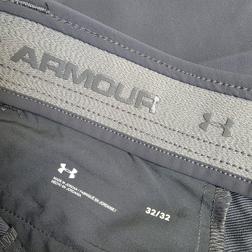 Under Armour Mens Drive Match Play Golf Pants Gray 32x31 Performance Tapered Leg